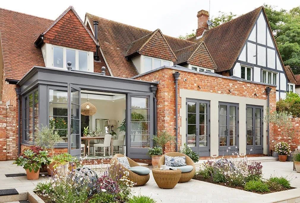 Finished orangery extension